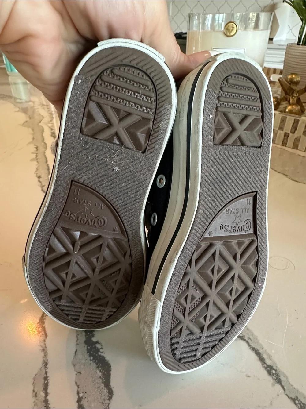 Converse Kids Black and White All Star Low Top Sneakers